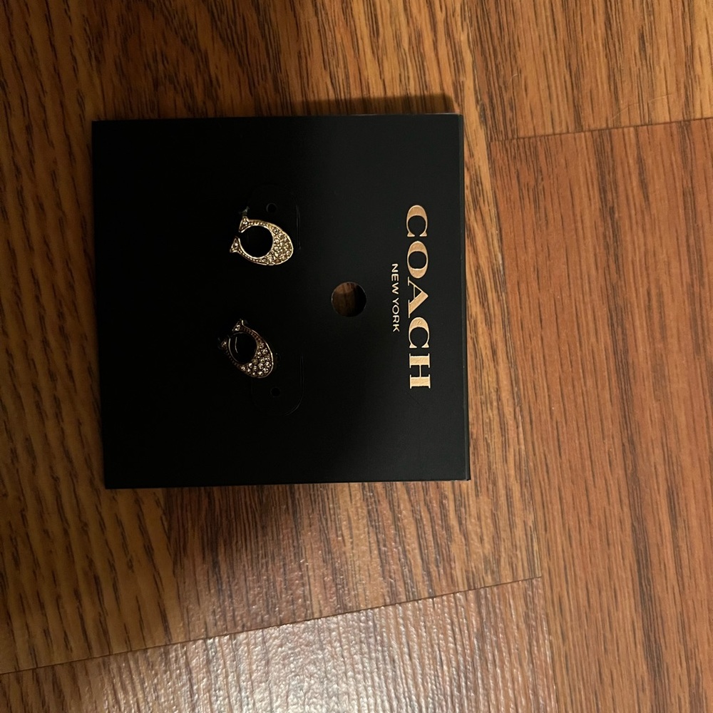 New Coach C earrings